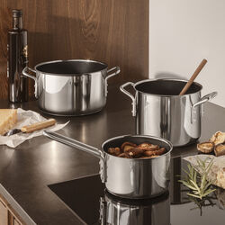 Stainless Steel Cookware Set with Slip-Let&reg; ceramic coating, Eva Trio