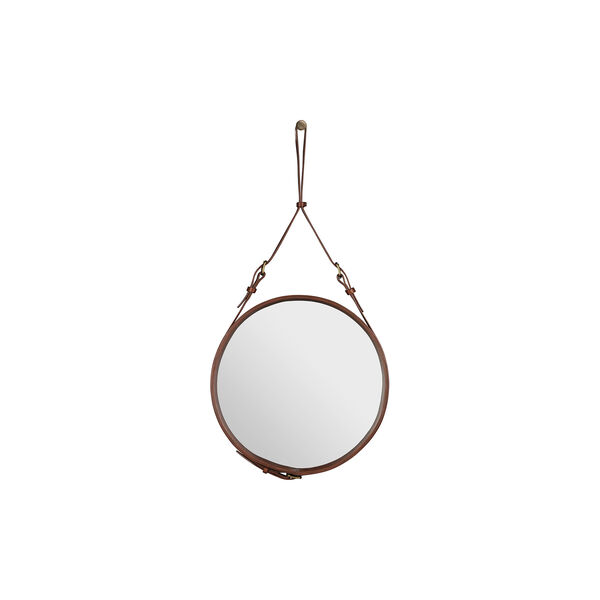 Adnet Circular Wall Mirror, tan, GUBI