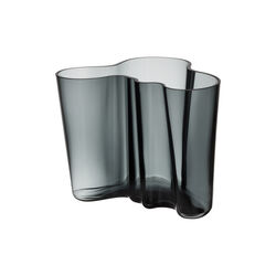 Alvar Aalto Vase 16 cm, dark grey, Iittala