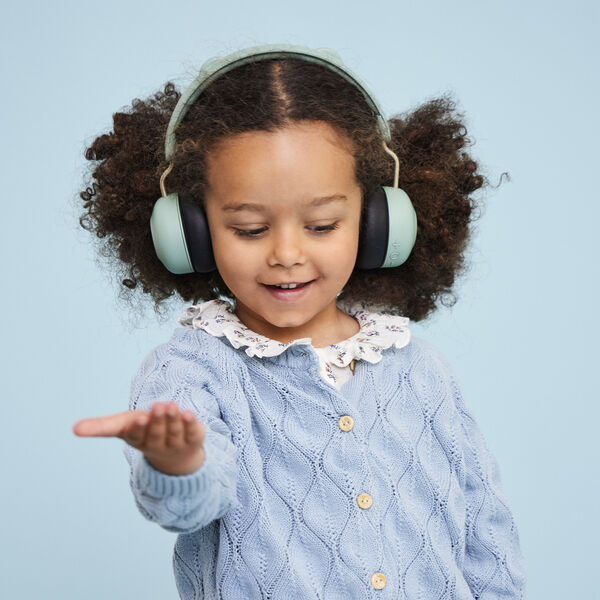 Buzz Junior Safe Audio headphones, dusty green Buzz Junior Safe Audio headphones, dusty green, Kreafunk