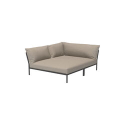 LEVEL2 Cozy Left Corner Lounge Sofa, Sunbrella Heritage ash, HOUE