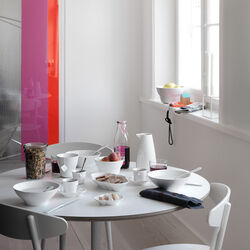 White Elements Espresso Cup with Saucer 9 cl, Royal Copenhagen