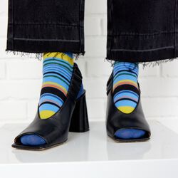 GRAPHIC STRIPES Socks, blue, Bella Ballou