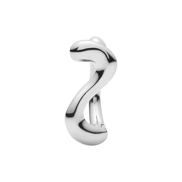 Lotus Huggie Right, silver Lotus Huggie Right, silver, Maria Black