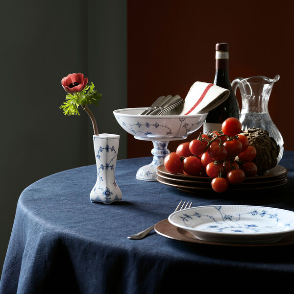 Blue Fluted Plain Vase 12 cm, Royal Copenhagen