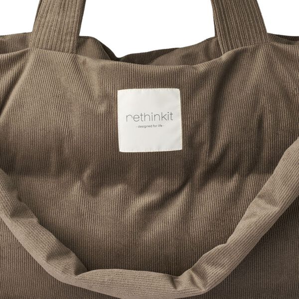 Shopper Tote Bag Cord, dark rock, Rethinkit
