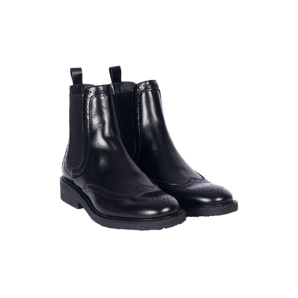 Chelsea Leather Boot, black/black Chelsea Leather Boot, black/black, ANGULUS