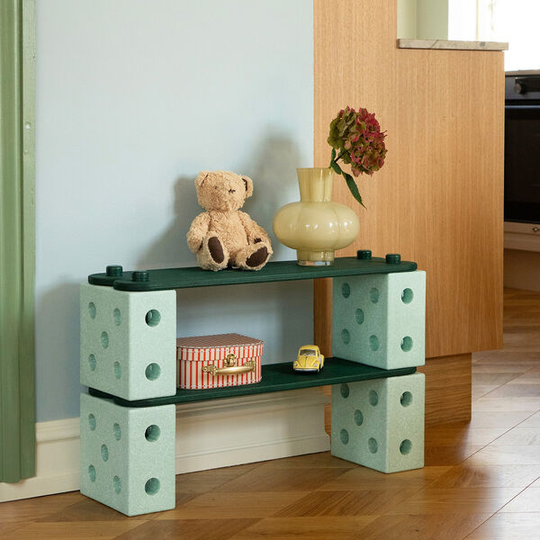 2 x Balance Beams, forest green, MODU