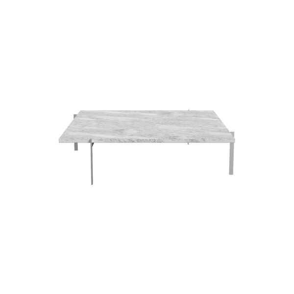 PK61A&trade; Coffee Table, grey-white rolled, Fritz Hansen