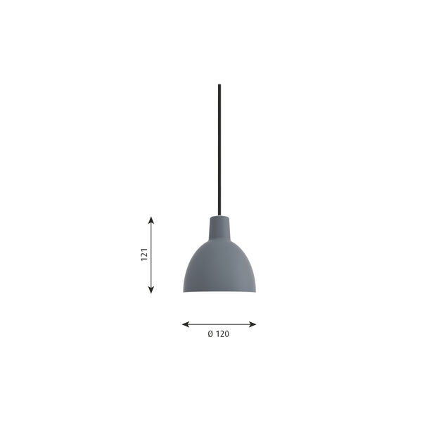 Toldbod 120 Pendant, blue/grey, Louis Poulsen