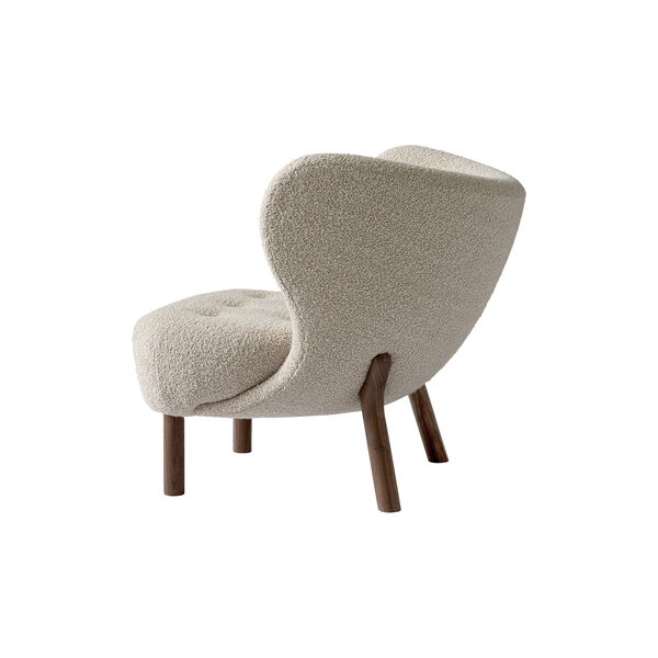 Little Petra VB1 Lounge Chair & Pouf ATD1, Karakorum 003/oiled walnut, &Tradition