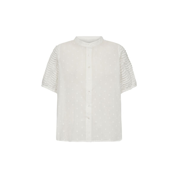 PD-Cala Pintuck Sleeve Shirt, white, Pieszak