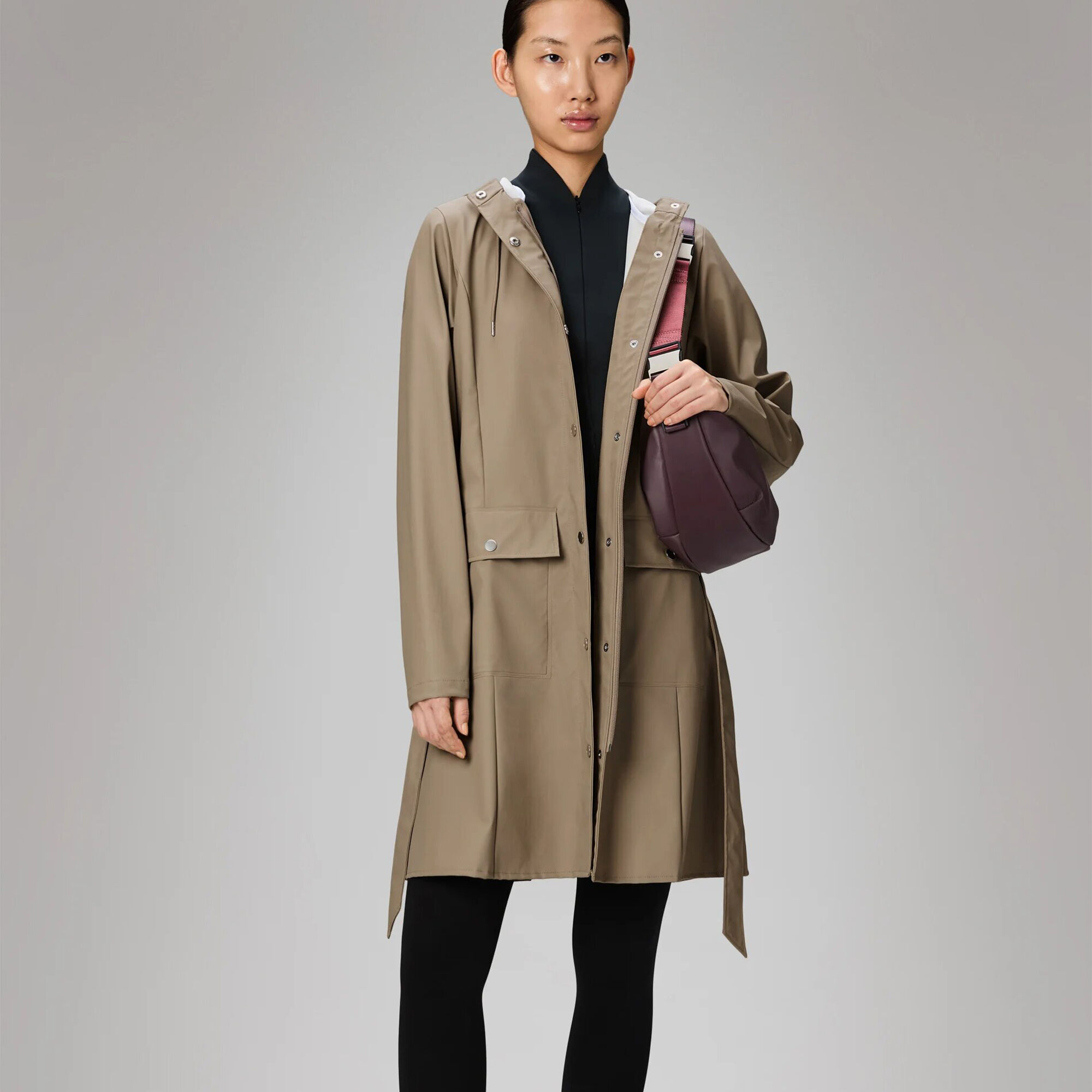 Curve Long Jacket, beige