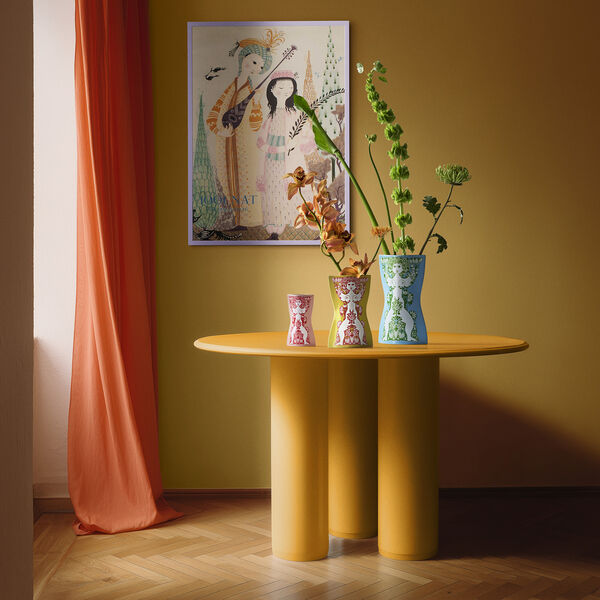 Nina Vase, light blue/green, Bj&oslash;rn Wiinblad