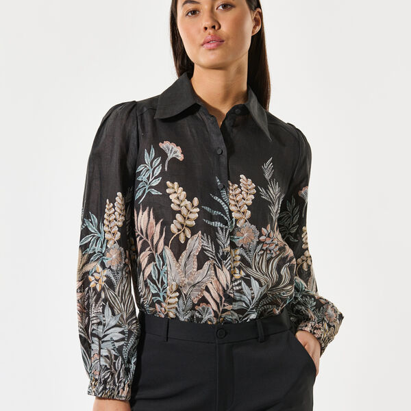 SiomaDEA NS Blouse Long Sleeved, nori SiomaDEA NS Blouse Long Sleeved, nori, Dea Kudibal