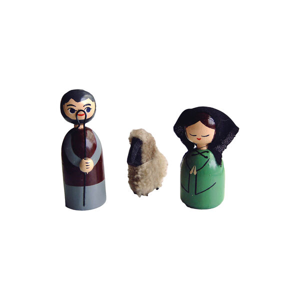 Shepherd's set with wife and sheep, Anne Beate Design