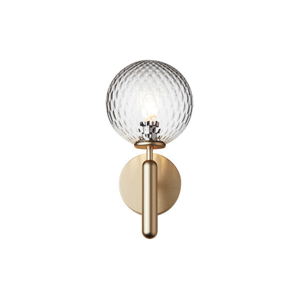 Miira Wall Lamp, brass/optic clear, Nuura