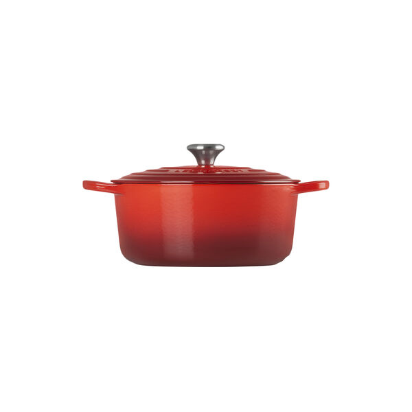 Signature round cast iron pot &Oslash; 26 cm, cerise, Le Creuset