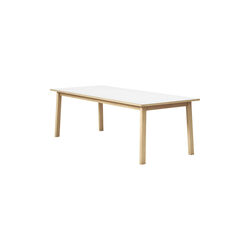 6490 Ana Extension&nbsp;Dining Table 220 cm, white/soap treated oak, Fredericia Furniture