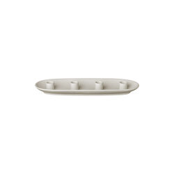 VELA Candle Holder Shap oval, moonbeam, Blomus