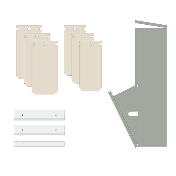 SORTED Standard Tall Waste Sorting, reed green SORTED Standard Tall Waste Sorting, reed green, DesignLife