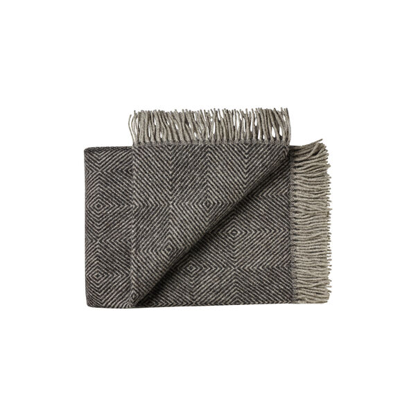 Fanø Throw, 00171 slate black, Silkeborg Uldspinderi