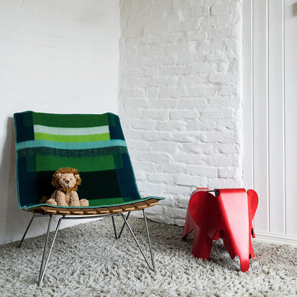 MIKKEL Baby Size Throw, green, R&oslash;ros Tweed