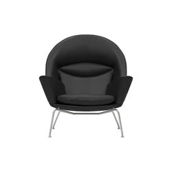 CH468 Oculus Chair, black/stainless steel, Carl Hansen & Søn