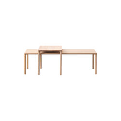 6798 Piloti Wood Coffee Table, light oiled oak, Fredericia Furniture