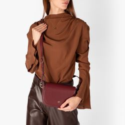 Pura Crossbody Bag | Burgundy, Aigner