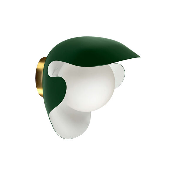 PS38 Wall Lamp, green/brass PS38 Wall Lamp, green/brass, ATBO