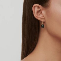 Prima Ballerina Earrings, gold/london blue, Julie Sandlau