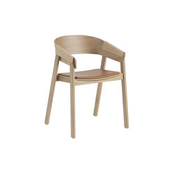 Cover Armchair, refine leather cognac/oak, Muuto