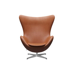 Egg™ 3316 Lounge Chair, Grace walnut/satin brushed aluminium, Fritz Hansen