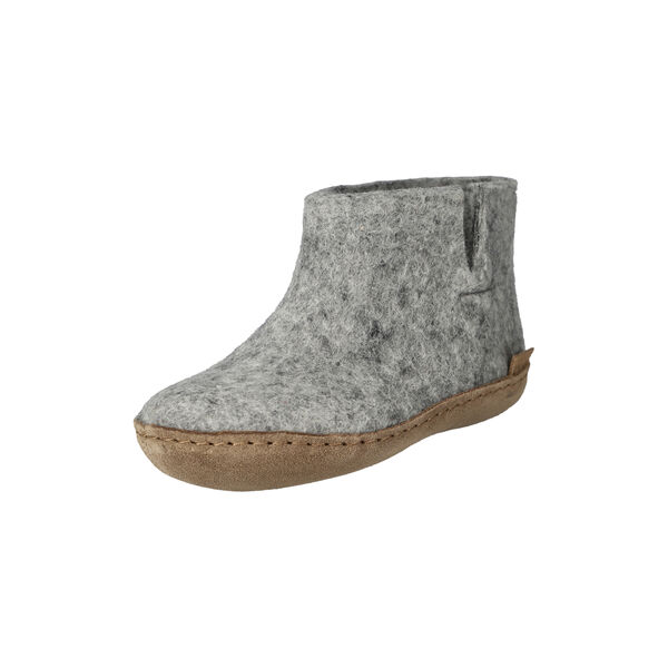 Felt Ankle Shoe Junior, grey Felt Ankle Shoe Junior, grey, Glerups