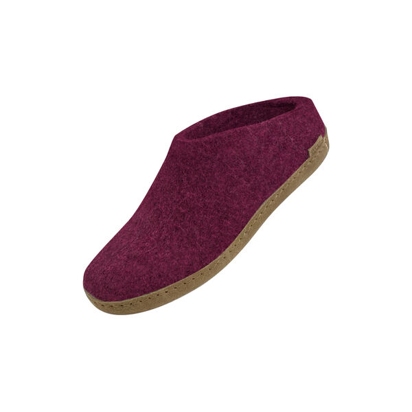 Felt Slippers, cranberry Felt Slippers, cranberry, Glerups