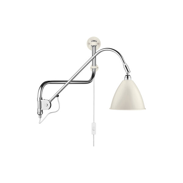 BL10 Wall Lamp, soft white semi matt/chrome BL10 Wall Lamp, soft white semi matt/chrome, GUBI