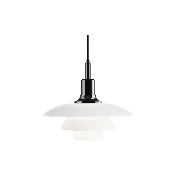PH 3½-3 Glass Pendant, black, Louis Poulsen