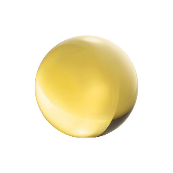 Glass Sphere,  fireyellow, Iittala