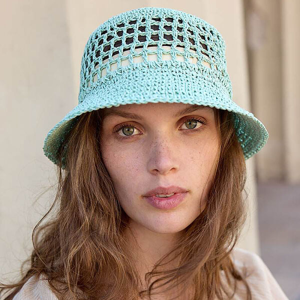 RAFFIA&nbsp;Hat, aqua, Bella Ballou