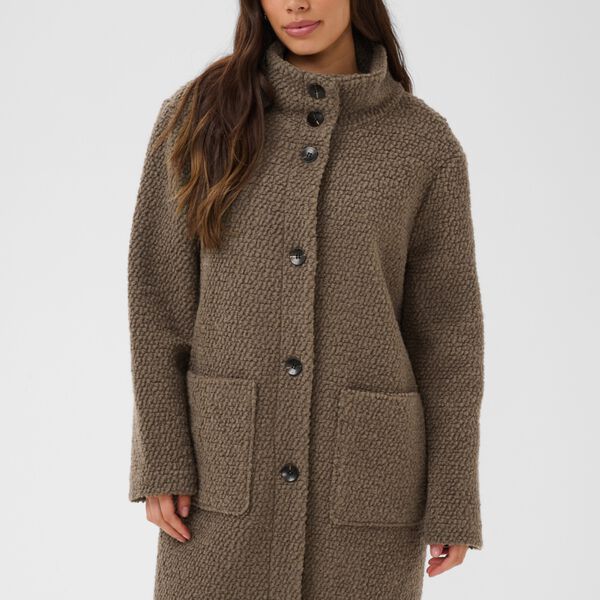 FerddySZ Wool Coat Outerwear, walnut, Saint Tropez