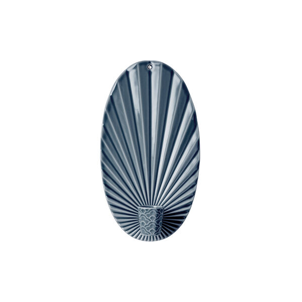 Pipanella Waves Candle Sconce, midnight, Dottir Nordic Design
