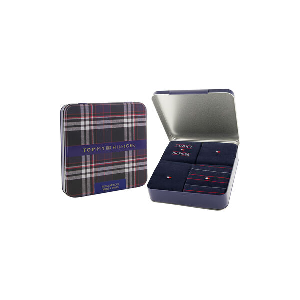 Tommy Hilfiger Men Sock 4P Giftbox | Navy, Tommy Hilfiger