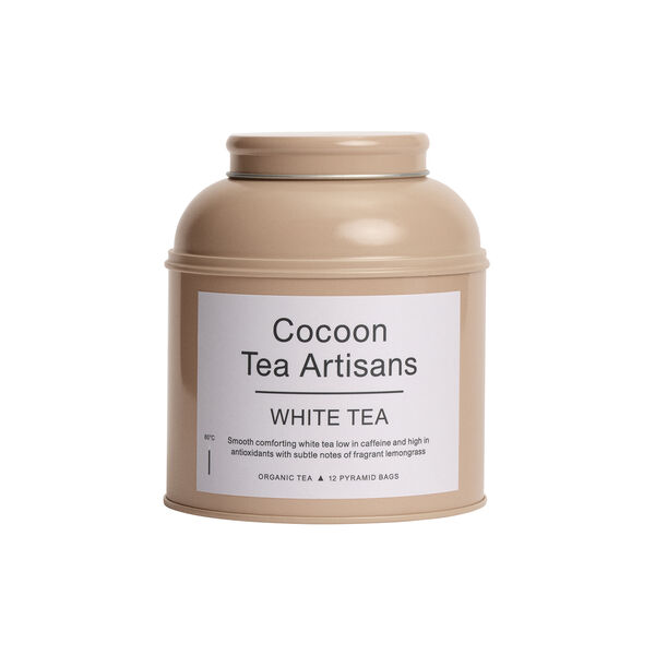 Tea Caddy, organic white tea, Cocoon Tea Artisans