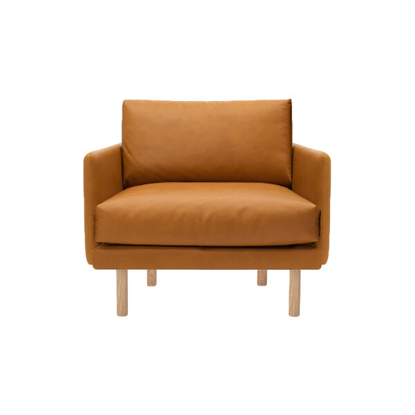 Emo Lounge Chair, Dakar Cognac/naturolieret eg, Bruunmunch Furniture