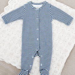 Newborn Stripe Suit, navy/offwhite, Serendipity