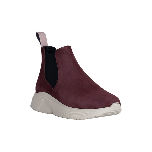 Zarah Sneaker Boot, burgundy/ivory, Roccamore