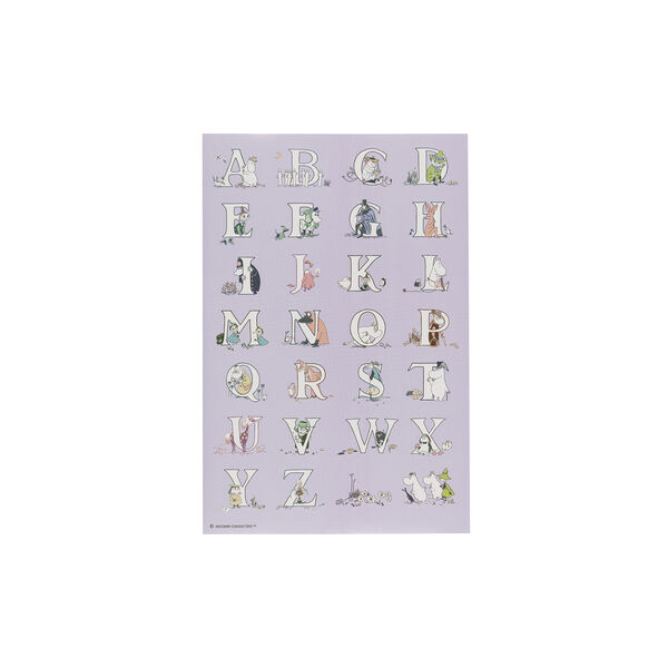 Moomin decorative stickers Alphabet, Moomin Arabia