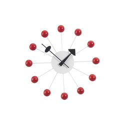 Ball Wall Clock, red, Vitra 