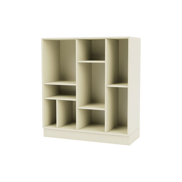 Montana 1613 Shelf with Wheels, 150 vanilla/black, Montana Furniture
